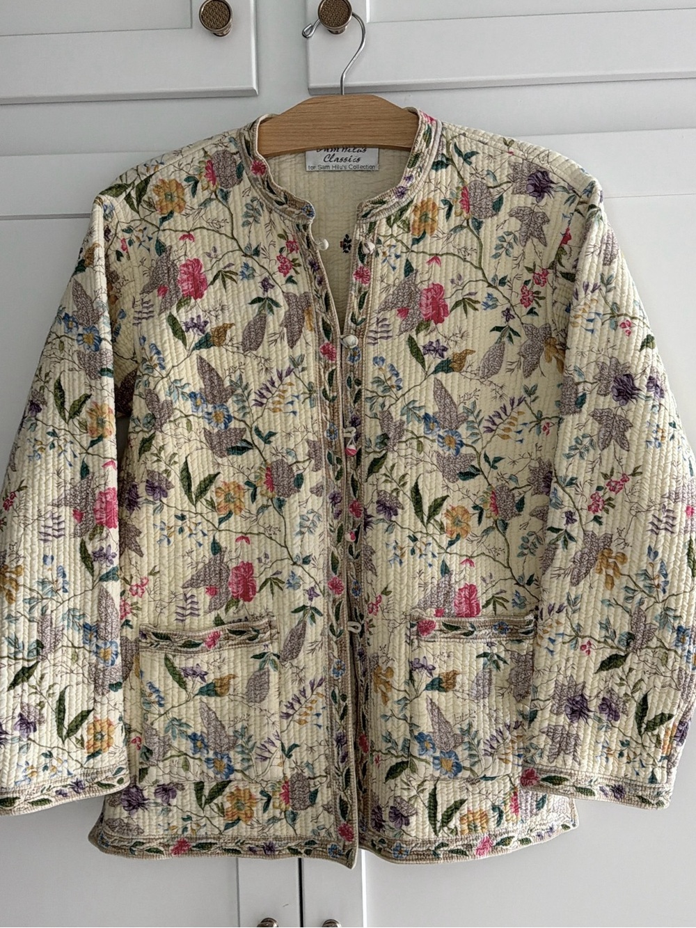Quilted floral Garden Jacket, Reversible and feminine